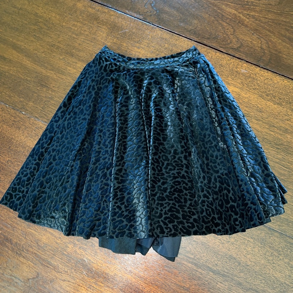 XS Burned Cheetah Skater Skirt by Blackmilk Clothing